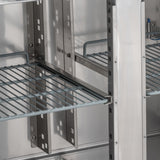 Four Hinged Door Refrigerated Counter With Upstand