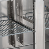 Triple Hinged Door Counter Freezer