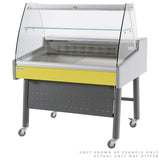 Display Case With Base 1300mm Wide