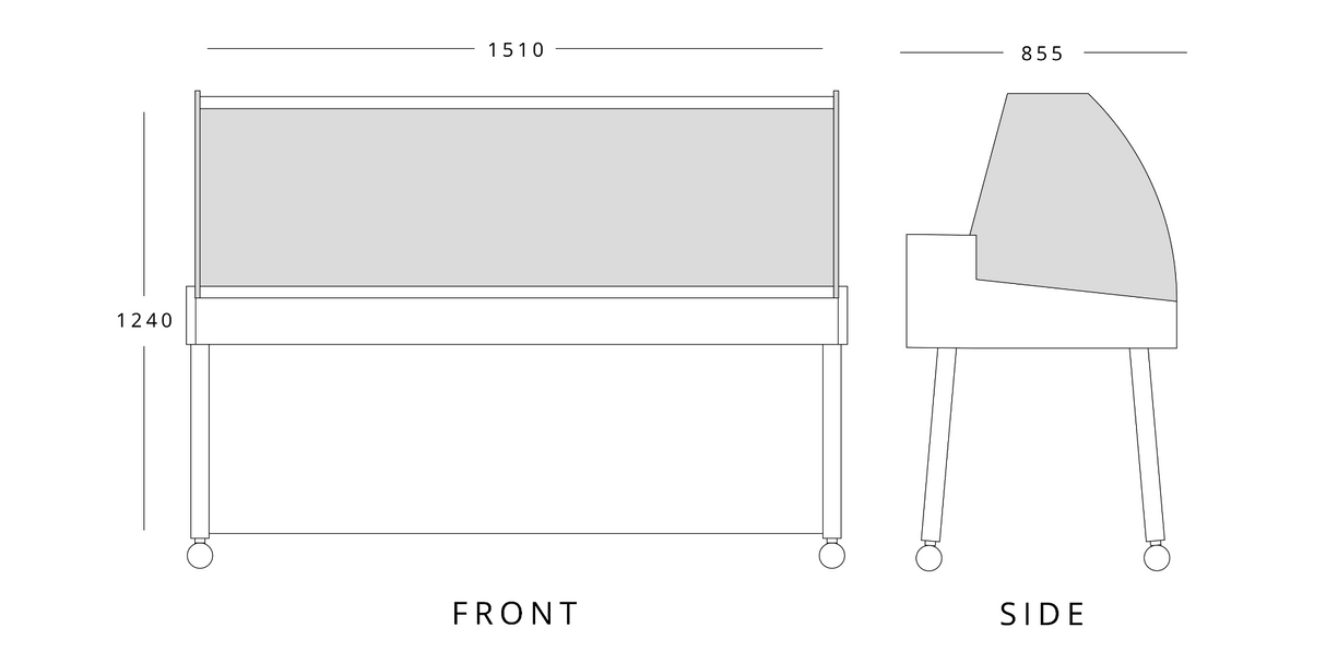 Fresh Fish Display 1510mm Wide