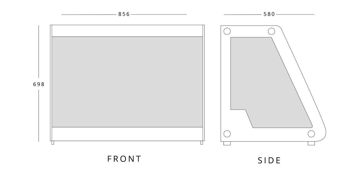 68 Cm Heated Counter Top Merchandiser