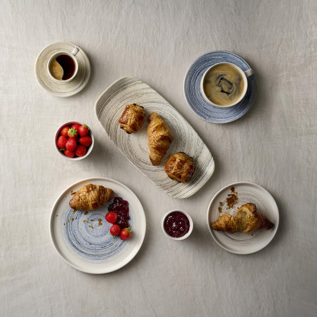 Churchill Elements Dune Chef's Oblong Plates 288 x 152mm (12 Pack)