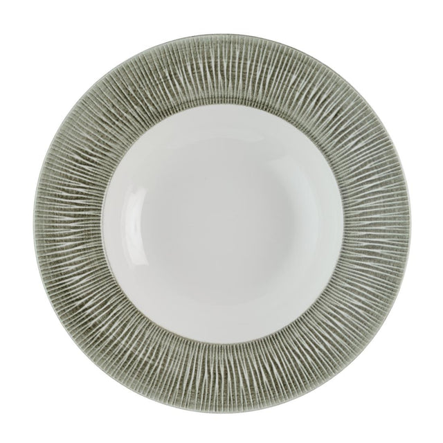 Churchill Bamboo Ceramic Spinwash Alpine Wide Rim Bowls 280mm (12 Pack)