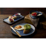 Dudson Harvest Indigo Organic Rectangle Angular Plates 106x160mm(12 Pack)