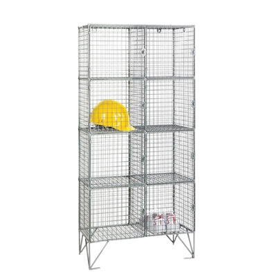 Eight Compartment Mesh Locker 305mm Deep