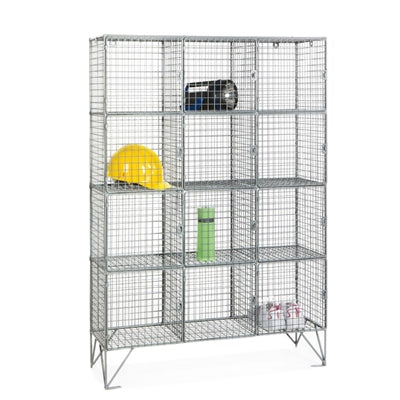 Twelve Compartment Mesh Locker 457mm Deep