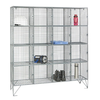 Sixteen Compartment Mesh Locker 305mm Deep