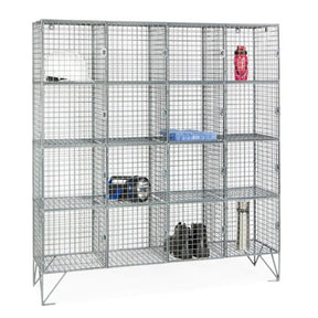 Sixteen Compartment Mesh Locker 457mm Deep