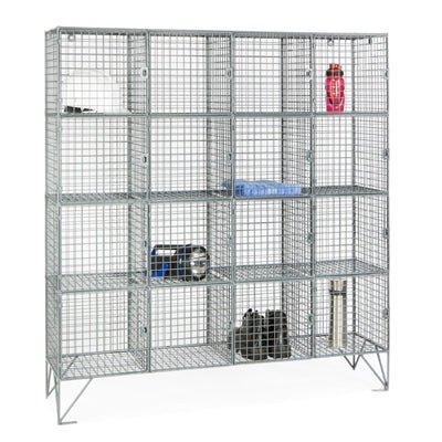 Sixteen Compartment Mesh Locker 457mm Deep