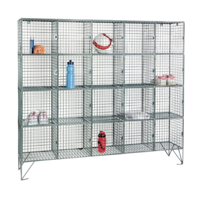 Twenty Compartment Mesh Locker 305mm Deep