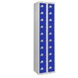 Twenty Door Personal Effects Locker Blue Padlock Fitting