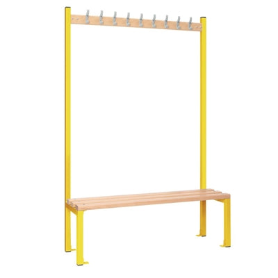 Single-sided Island Seating Yellow 1200mm
