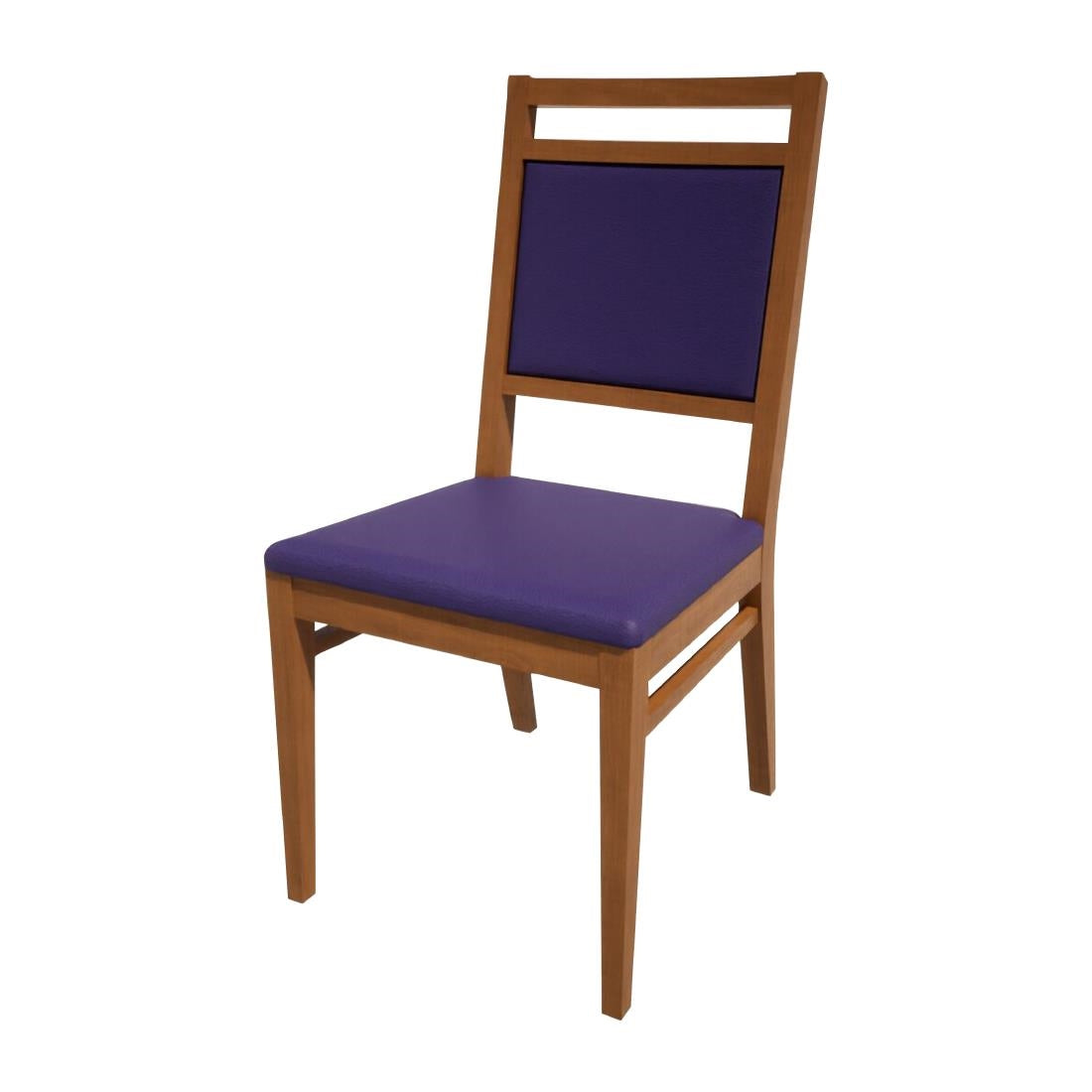 Bolero Bespoke Bia A Side Chair in Blue/Oak