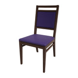 Bolero Bespoke Bia A Side Chair in Blue/Wenge