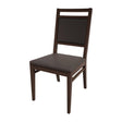 Bolero Bespoke Bia A Side Chair in Anthracite/Wenge