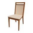 Bolero Bespoke Bia B Stacking Chair in Cream/Oak