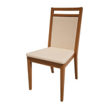 Bolero Bespoke Bia B Stacking Chair in Cream/Oak