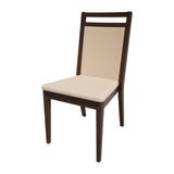 Bolero Bespoke Bia B Stacking Chair in Cream/Wenge