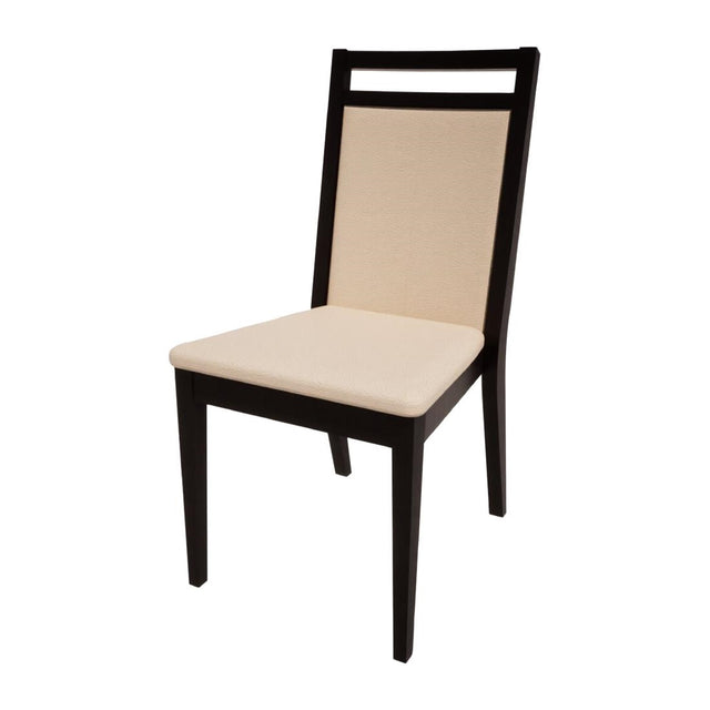Bolero Bespoke Bia B Stacking Chair in Cream/Charcoal