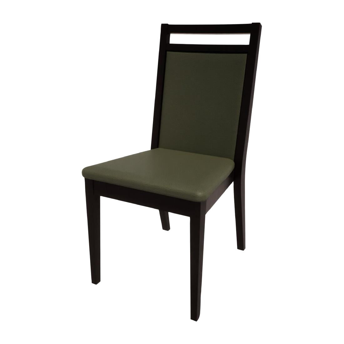 Bolero Bespoke Bia B Stacking Chair in Olive/Charcoal