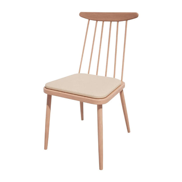 Bolero Bespoke Frank Side Chair Cream/Beech