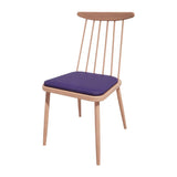 Bolero Bespoke Frank Side Chair Blue/Beech