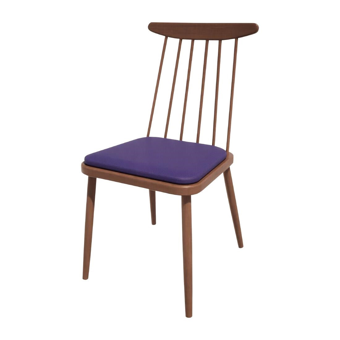Bolero Bespoke Frank Side Chair Blue/Walnut