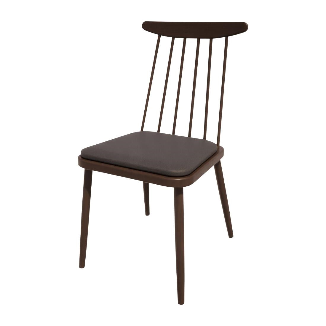 Bolero Bespoke Frank Side Chair Anthracite/Wenge