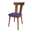 Bolero Bespoke Bamba Side Chair Blue/Walnut