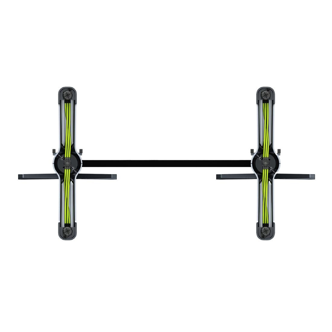 FLAT Auto Adjust ST22 Double Dining Table Base Black FlipTop