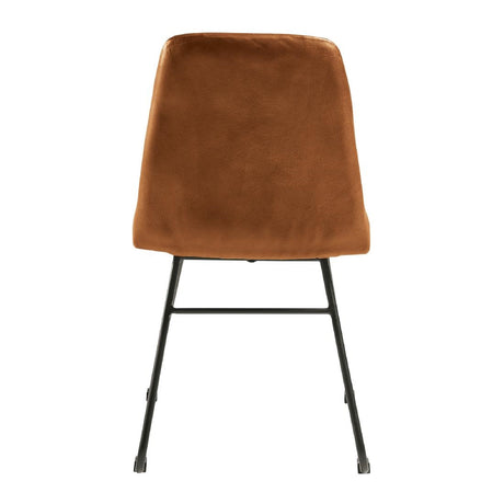 Harland Side Chairs Leather Bruciato (2 Pack)