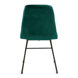 Harland Side Chairs Leather Vintage Blue (2 Pack)