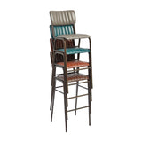 Tavo Stacking Bar Stools Vintage Teal (2 Pack)