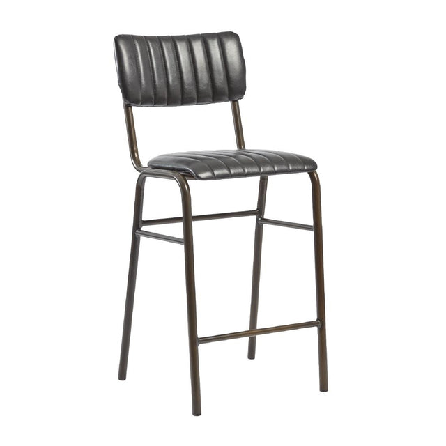 Tavo Stacking Mid Bar Stools Vintage Black (2 Pack)