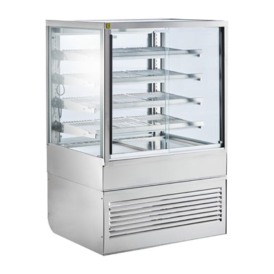 Cossiga Heated Freestanding Multideck Display Sliding Front & Rear Doors 900mm