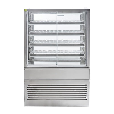 Cossiga Heated Freestanding Multideck Display Sliding Front & Rear Doors 900mm