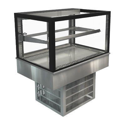 Cossiga Tower GOG Refrigerated Frameless Glass Countertop Display 900mm
