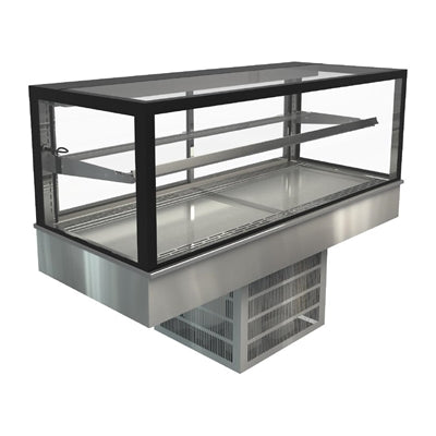 Cossiga Tower GOG Refrigerated Frameless Glass Countertop Display 1500mm