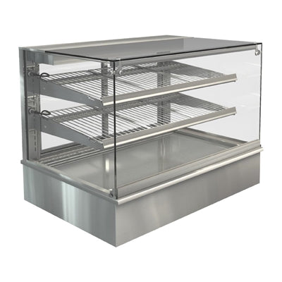 Cossiga Tower GOG Heated Countertop Display Single Glass Top and Doors 900mm