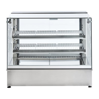 Cossiga Tower GOG Heated Countertop Display Single Glass Top and Doors 900mm
