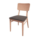 Bolero Bespoke Brenda Side Chair in Anthracite/Beech