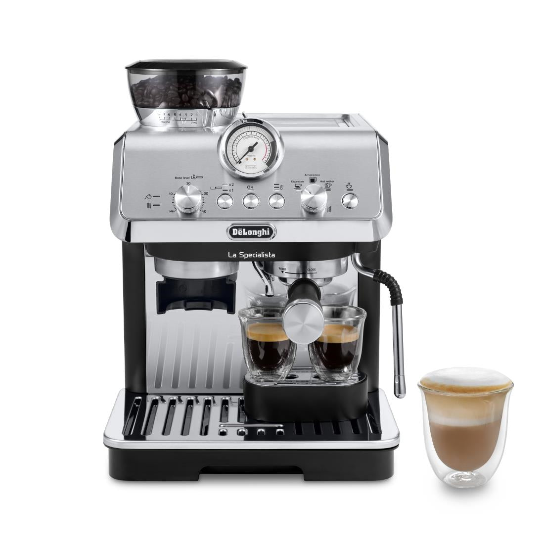 De'Longhi La Specialista Arte Compact Manual Bean to Cup Espresso Coffee Machine EC9155.MB
