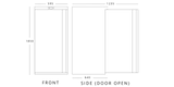 GRADED-00825-LW40 Single Door White Laminated Freezer