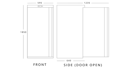 GRADED-00825-LW40 Single Door White Laminated Freezer – image 6