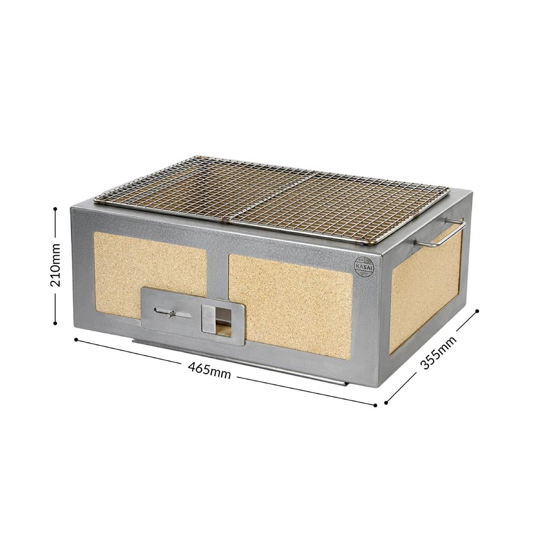 Kasai Medium Wide Konro Grill Solid Plancha Edition KAS-16197