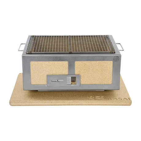 Kasai Medium Wide Konro Grill with Stainless Steel Frame KAS-16026