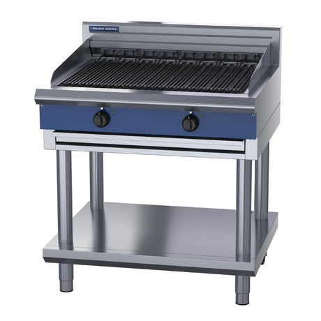 Blue Seal 900mm Electric Chargrill with Leg Stand UKE596D-L