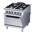 Olis Heavy Duty 4 Burner Electric Static Oven Range D94