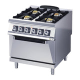 Olis Heavy Duty 4 Burner Electric Static Oven Range D94