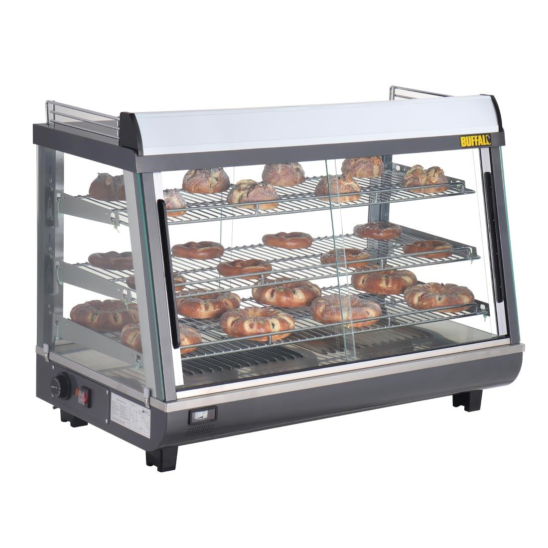 Buffalo Front and Rear Door Heated Merchandiser 136Ltr